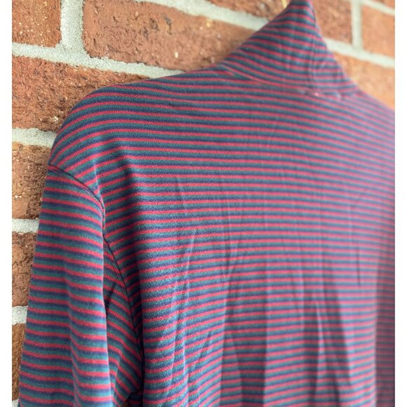 Vintage Lands’ End Stripe Cotton Turtleneck M - Picture 5 of 7